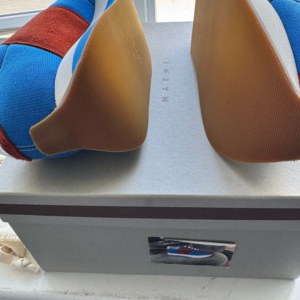 Marni Blue and Red Sneakers